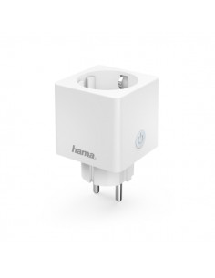 Hama Enchufe WLAN Inteligente - Potencias hasta 3680W - WiFi - IP20 - Compatible con Asistente de Voz - Control con App -