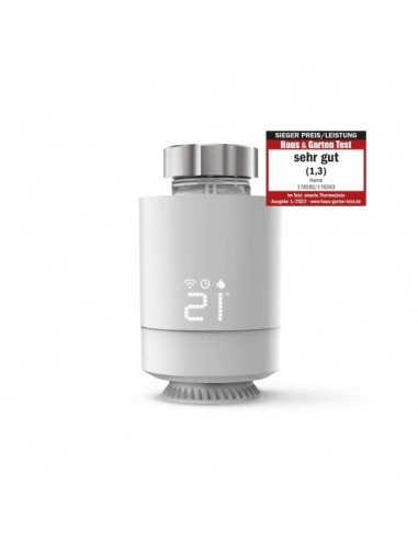 Hama Termostato de Radiador Inteligente - Temperatura Regulable - WLAN - Compatible con Asistente de Voz - Control con App -