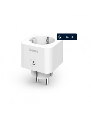 Hama Enchufe WLAN Inteligente - WiFi - Temporizador - IP20 - Compatible con Asistente de Voz - Control con App -