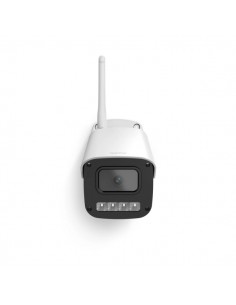 Hama Camara de Vigilancia Exterior con Microfono y Altavoz - Vision Nocturna - Cable 1.8m - Asistente de Voz - WiFi - 2.4GHz