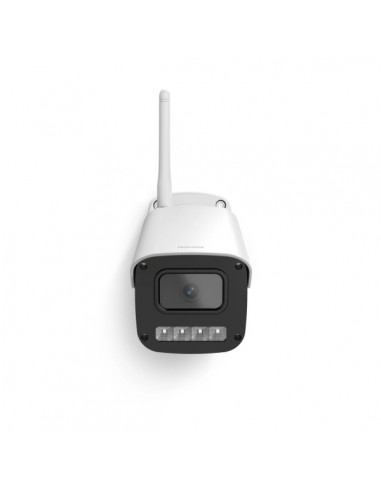 Hama Camara de Vigilancia Exterior con Microfono y Altavoz - Vision Nocturna - Cable 1.8m - Asistente de Voz - WiFi - 2.4GHz