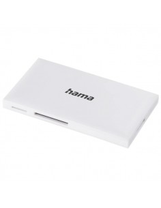 Hama Lector de Tarjetas - CompactFlash - Compatible con SD - Micro-SD - Conexion con USB-A - 90.3x9x50.3mm - Color Blanco