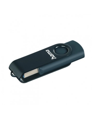Hama Rotate Memoria Pendrive USB 3.0 - 256GB de Capacidad - 90Mb s de Transferencia - Tapa Giratoria - Cuerpo Metalico -