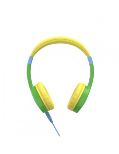 Hama Kids Guard Auriculares con Microfono - Cable 1.2m - Jack 3.5mm - Diadema Ajustable - Color Verde