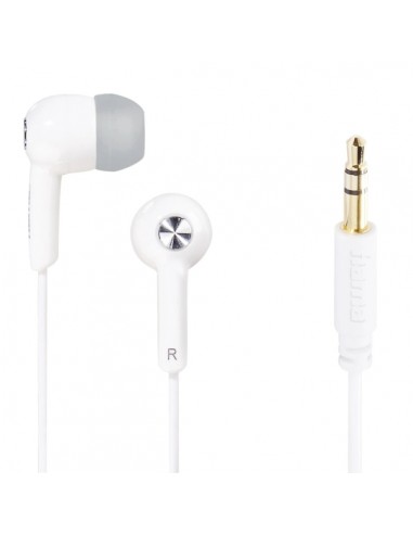 Hama Gloss Auriculares con Cable de 1.2m - Estereo - Jack 3.5mm - Color Blanco