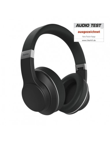 Hama Passion Voyage Auriculares con Microfono Omnidireccional - Bluetooth - Rango 10m - Diadema Ajustable - Asistente de Voz