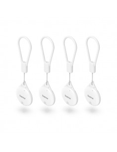 Hama Find My Pack de 4 Localizadores Antiperdida para Apple - Bluetooth - Policarbonato y Silicona - Autonomia hasta 240 Dias