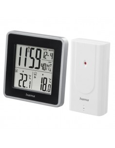 Hama Ews Intro Estacion Meteorologica - Reloj - Sensor Exterior - Radiofrecuencia - Termometro - Higrometro - 9.5x3x9.5cm -
