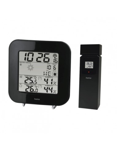 Hama Ews-200 Estacion Meteorologica - Reloj - Prevision Meteorologica - Sensor Exterior - Radiofrecuencia - Termometro -