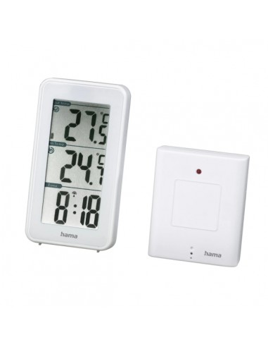 Hama Ews-152 Estacion Meteorologica - Reloj - Pantalla Digital - Sensor Exterior - Radiofrecuencia - Termometro - Higrometro
