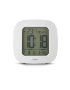 Hama Rc 45 Radio Reloj Despertador - Termometro - Pantalla Digital - Funcion de Repeticion de Alarma - Zona Horaria Ajustable