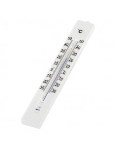 Hama Termometro Analogico - Resistente al Agua - Precision 1Â C - 2.6x0.9x18cm - Color Blanco