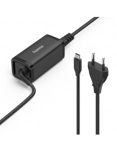 Hama Essential Fuente de Alimentacion Universal para Portatil - Potencia 45W - Voltaje 5-20V - Cable de Entrada 1.2m - Cable