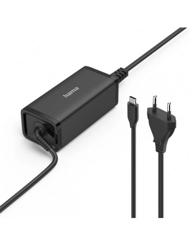 Hama Essential Fuente de Alimentacion Universal para Portatil - Potencia 100W - Voltaje 5-20V - Cable de Entrada 1.2m - Cable