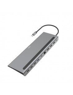 Hama Hub USB 3.2 - Cable USB-C - LAN Ethernet 1Gbps - DisplayPort - HDMI - USB-A - USB-C - Color Gris
