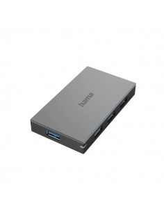 Hama Essential Hub USB 2.0 3.2 - Cable USB-A de 1.8m - 4x USB-A - Color Gris