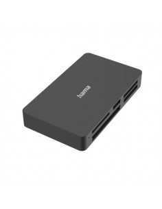 Hama Essential Lector de Tarjetas - Conexion con USB-A - CompactFlash - Compatible con SD - Micro-SD - Tarjeta xd -