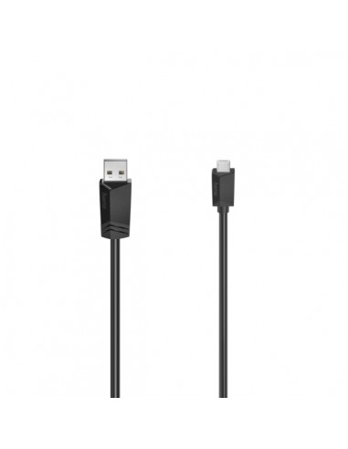 Hama Essential Cable USB - Longitud 1.5m - USB-A Macho - Micro-USB Macho - Velocidad hasta 480Mbps - Blindaje Doble - Color