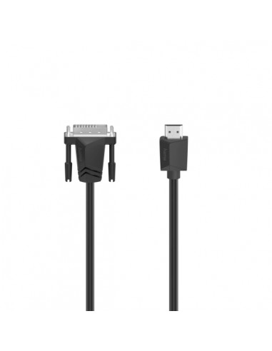 Hama Essential Adapatador DIV a HDMI - Cable 1.5m - 4K - Color Negro