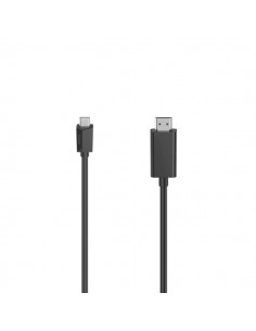 Hama Essential Cable Adaptador 4K de 3m - USB-C Macho - HDMI Hembra - Color Negro
