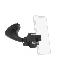 Hama Easy Snap Soporte de Coche para Smartphone - Ventosa para Parabrisas - Ancho Dispositivo de 5.5 a 8.5cm - Color Negro