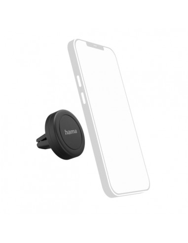 Hama Soporte de Coche para Smartphone - Magnetico - Pinza para Rejilla - Universal - Color Negro