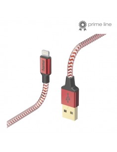 Hama Reflective Cable de Carga - USB-A - Lightning - Longitud 1.5m - Nailon - Velocidad hasta 480Mbps - Chapado en Oro -