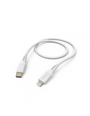 Hama Cable de Carga - USB-C Macho - Lightning - Longitud 1.5m - Silicona - Velocidad hasta 480Mbps - Chapado en Oro - Color