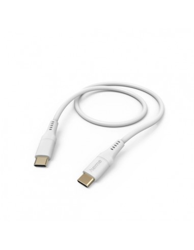 Hama Cable USB-C Macho - Potencia Maxima 60W - Longitud 1.5m - Silicona - Velocidad hasta 480Mbps - Chapado en Oro - Color