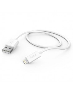 Hama Cable de Carga - USB-A Macho - Ligthning - Longitud 1m - Color Blanco