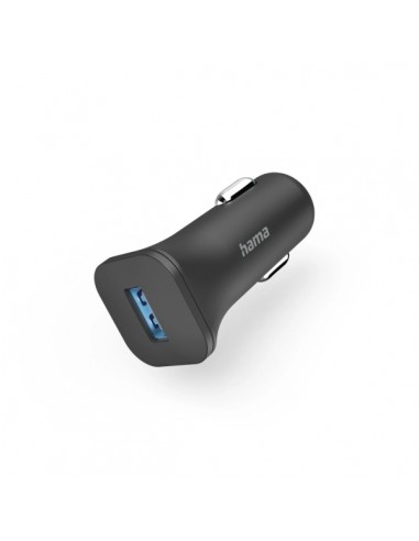 Hama Cargador de Coche 6W - Pantalla LED - USB-A - Color Negro