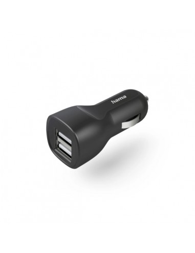 Hama Cargador de Coche 12W - 2xusb-A - Color Negro