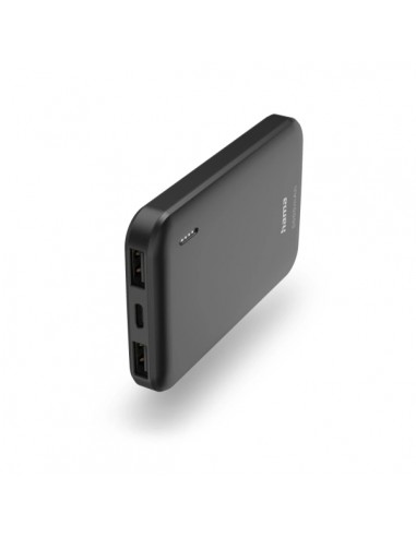 Hama Bateria Externa Powerbank 5000mAh - Polimero de Litio - USB-C - USB-A - Carga Rapida - 2 Conexiones de Salida -