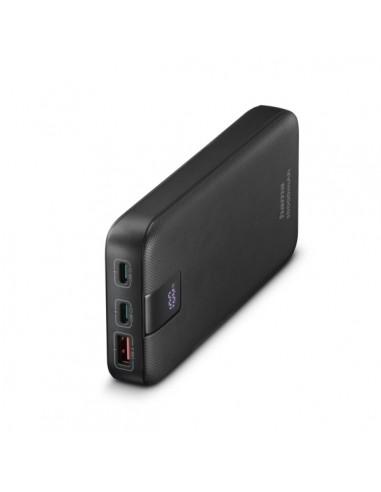Hama Power Pack Bateria Externa Powerbank 10000mAh - Polimero de Litio - USB-C - USB-A - Power Delivery - Pantalla Digital -