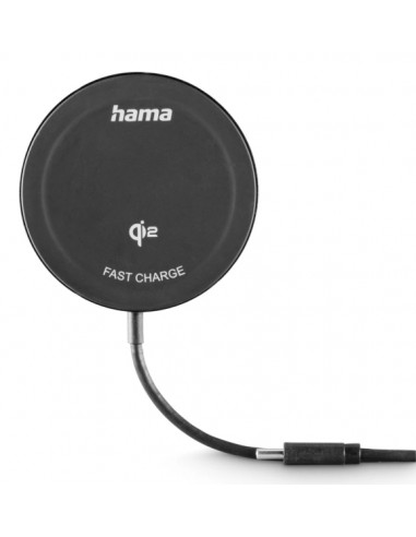 Hama Cargador Inalambrico - USB-C - Cable 1m - Carga Rapida - Color Negro