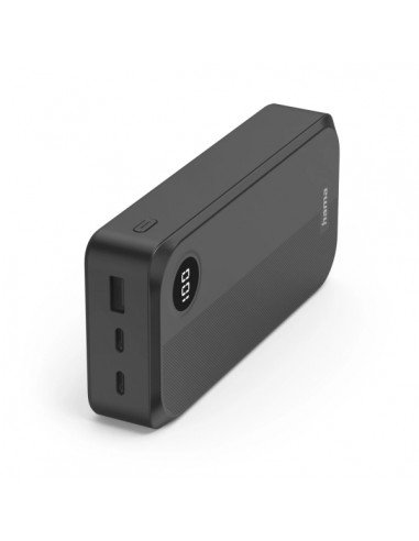 Hama Bateria Externa Powerbank 20000mAh - Polimero de Litio - USB-C - USB-A - Carga Rapida - 3 Conexiones de Salida -