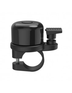Hama Airbell Timbre de Bicicleta - 2.2cm de Diametro - Soporte para Air Tag - Color Negro