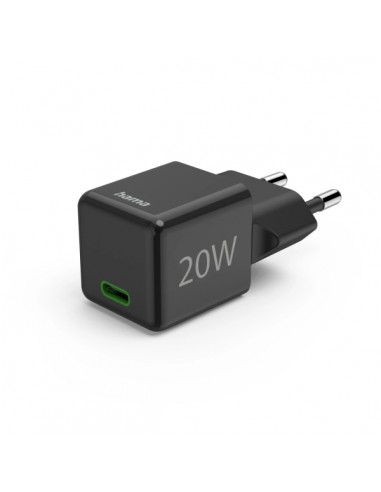 Hama Cargador de Pared - Potencia 20W - USB-C - Power Delivery - Qualcomm - Color Negro