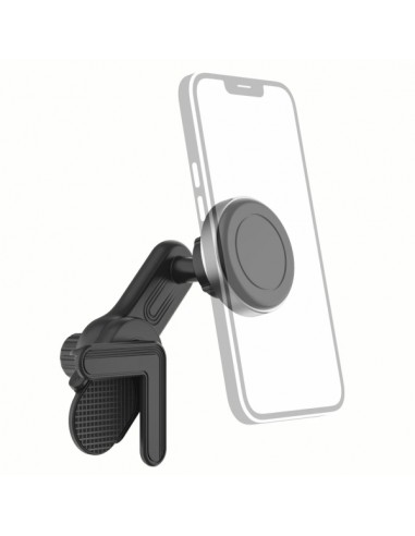 Hama Soporte Smartphone para Tesla Model 3-y - Peso Max 200g - Universal - Revestimiento de Goma - Color Negro y Plata
