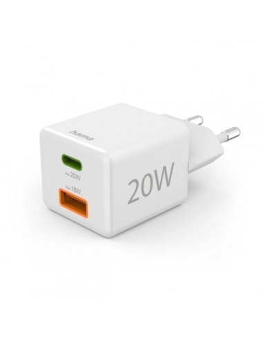 Hama Cargador de Pared - USB-C - USB-A - Power Delivery - Qualcomm - Color Blanco