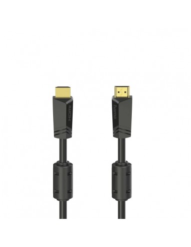 Hama Essential Cable HDMI 4K Macho - Longitud 10m- Soporta ARC - Terminales Chapados en Oro - Ethernet - Velocidad hasta