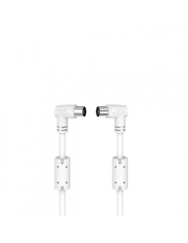 Hama Essential Cable Coaxial de Antena Macho Hembra - Longitud 5m- Triple Blindaje - Apantallamiento 90dB - Impedancia 75Ohm