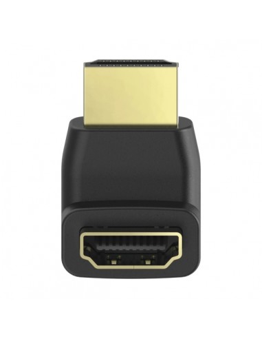 Hama Essential Adaptador HDMI Acodado - HDMI Hembra - HDMI Macho - 90Â-- Color Negro
