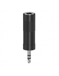 Hama Essential Adaptador Jack - Macho 3.5mm - Hembra 6.3mm - Color Negro
