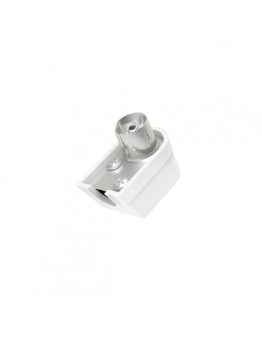 Hama Essential Conector Coaxial Hembra - Acodado 90Â-- Fijacion con Tornillo - Cables hasta de 6mm - Color Plata