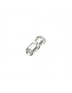 Hama Essential Adaptador de Conector F a Coaxial - Color Plata