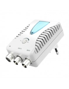 Hama Essential Amplificador de Cable de Banda Ancha - Catv - Amplificacion 22dB - Atenuacion 13dB - Salida Doble - Color