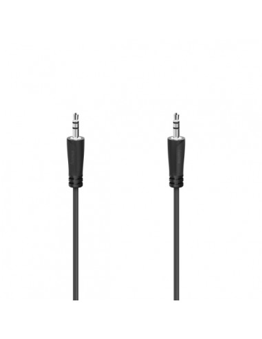Hama Essential Cable de Audio - Jack 3.5mm Macho - Estereo - Longitud 1.5m - Color Negro