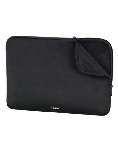 Hama Neopreno Funda para Portatiles hasta 15.6" - Cierre con Cremallera - Forro Interior Suave - 42x2x29cm - Color Negro