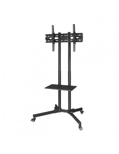 Hama Trolley Soporte con Ruedas para TV hasta 75" - Peso Max 10kg - VESA 600x400mm - Acero - Altura Ajustable -